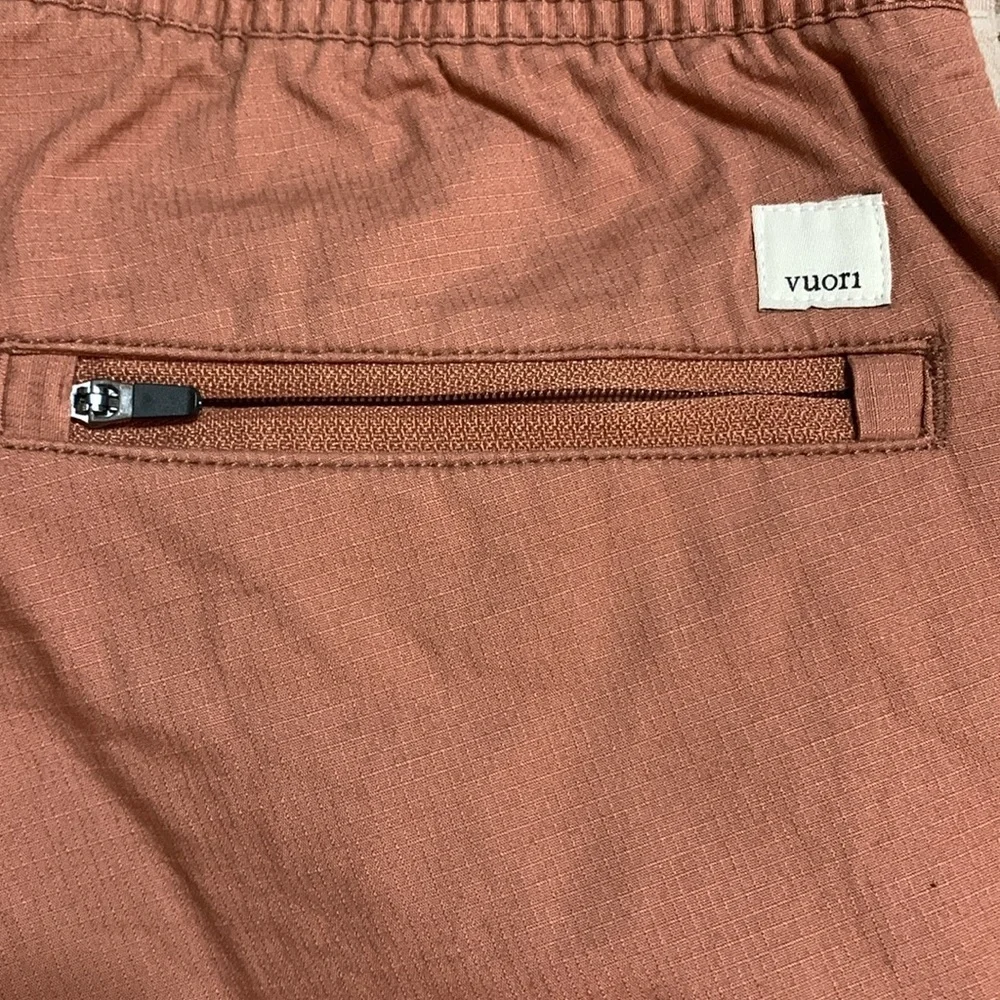Vuori Women’s Ripstop Mauve Elastic Waist Drawstring Cotton Five-Pocket Pants XS
